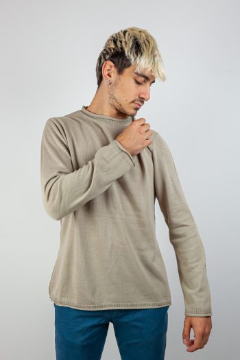 maglia uomo beige