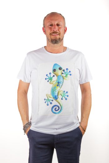 T-shirt geko multicolor