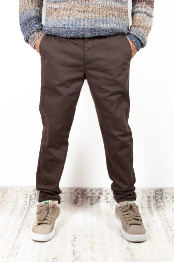 pantalone uomo made in italy cioccolato