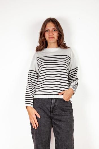 Maglia a righe bicolore